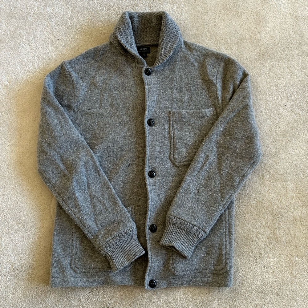 Men’s J. Crew Lambswool Cardigan Sweater